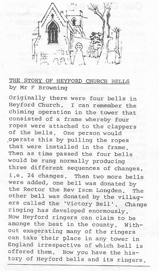NetherHeyfordChurchBellsFredBrowning