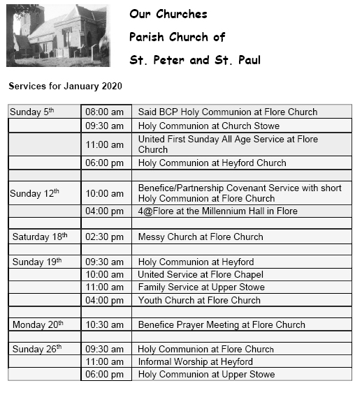 NetherHeyfordChurchServicesJan2020