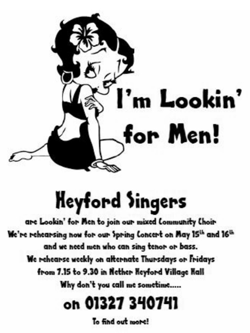 HeyfordSingersLookingFormen2020