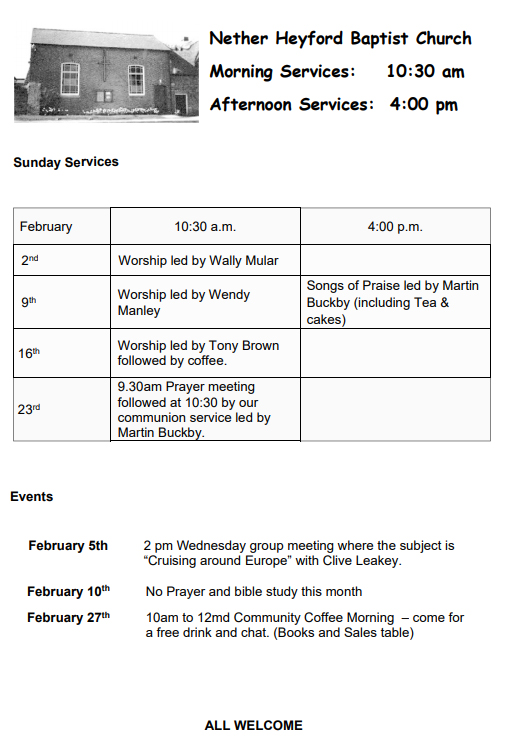 NetherHeyfordBaptistChurchFEB2020