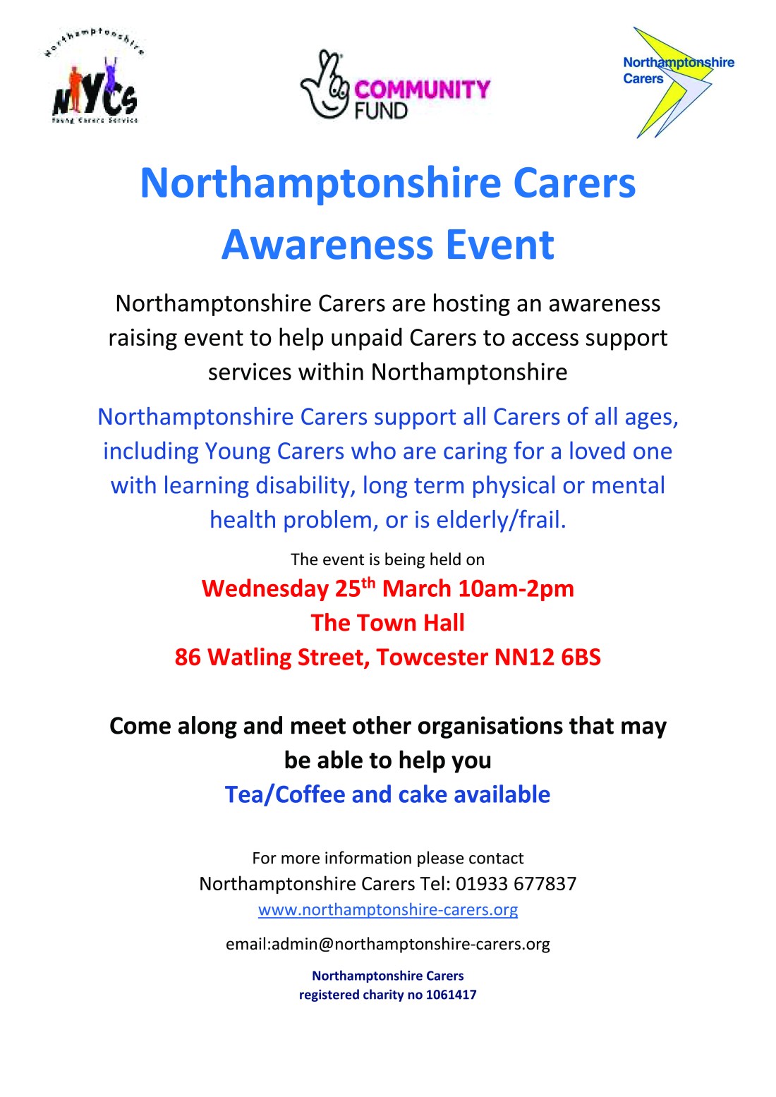 NorthamptonshireCarersAwarenessEventMarch2020