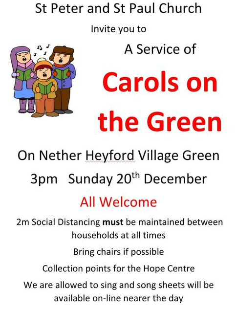 NetherHeyfordCarolsOnTheGreen2020